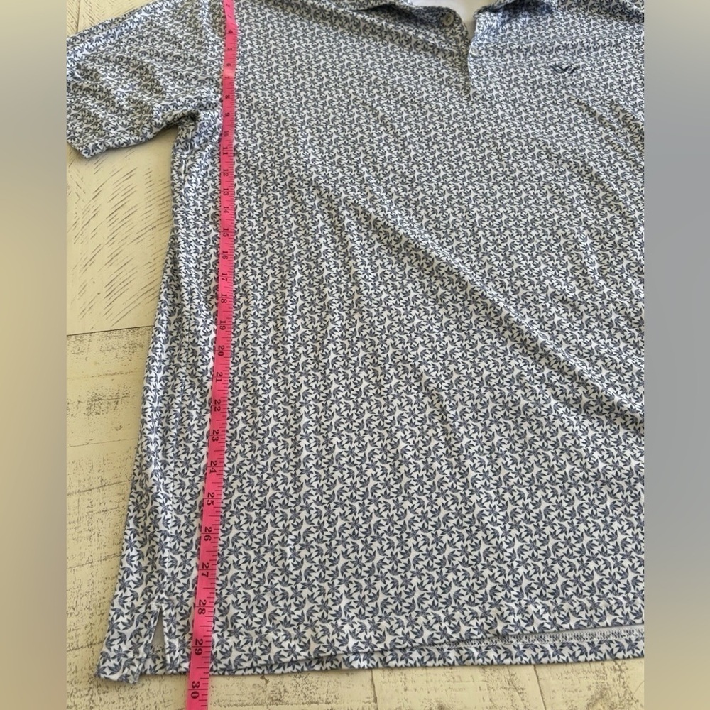 Anderson Ord Polo Shirt Mens XL Floral Short Sleeve Golf Performance Logo - Picture 5 of 8